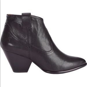 FRYE Women’s Reina Ankle Leather Booties Black 8.5